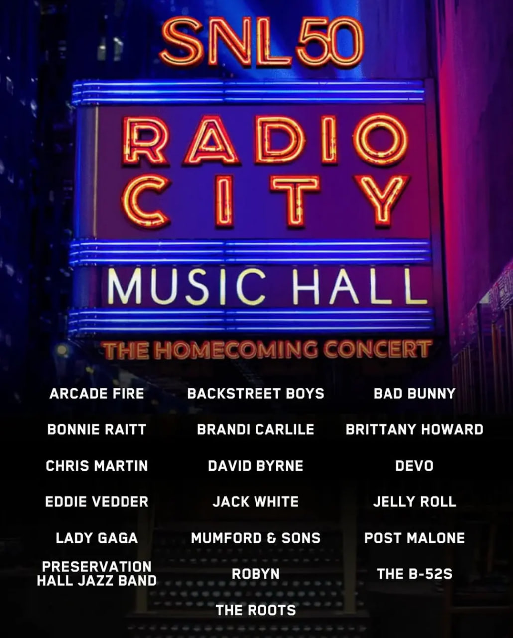 周六夜现场50周年演唱会封面图